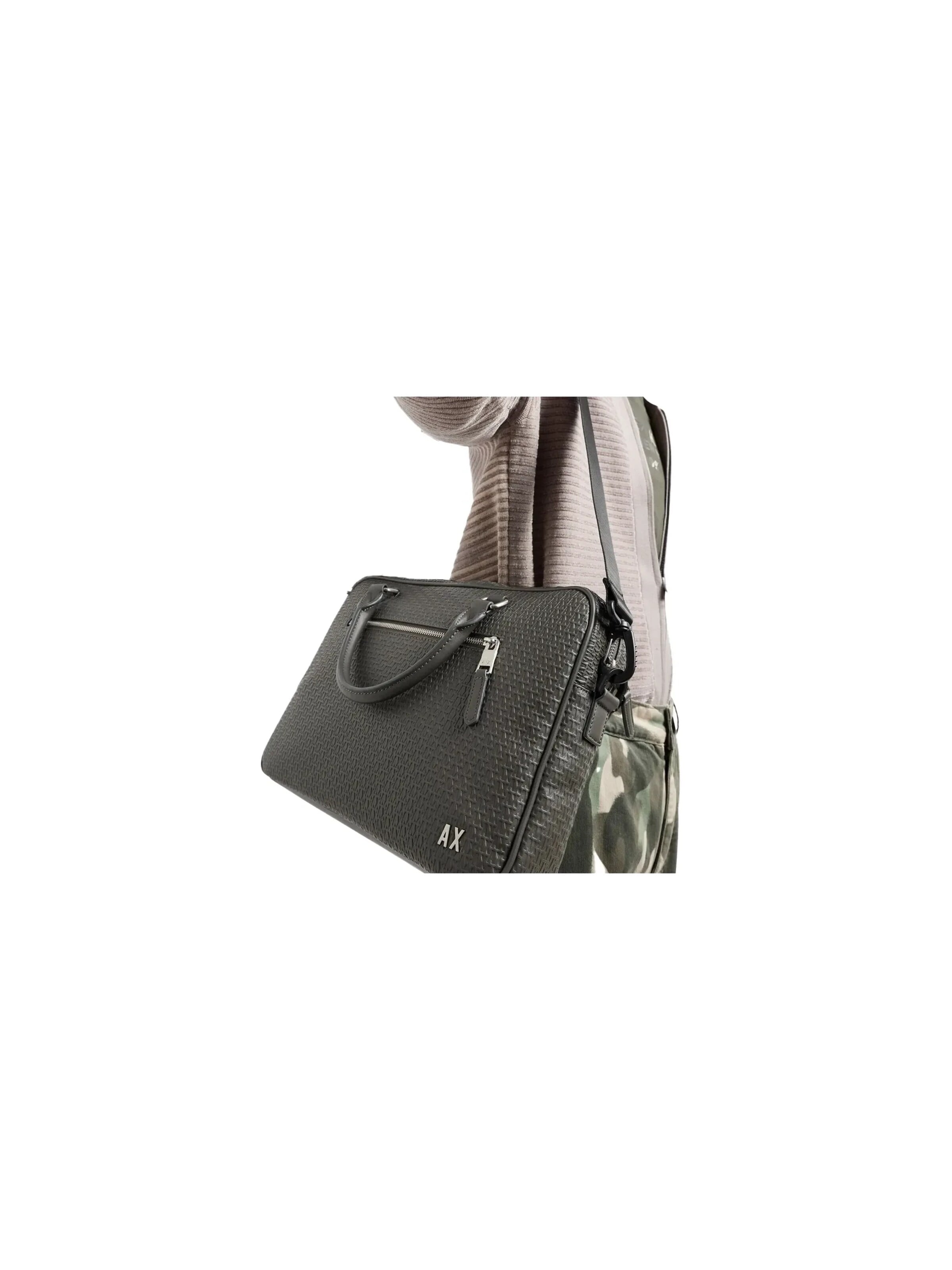 Borsa portadocumenti 'Relief' di ARMANI in nero