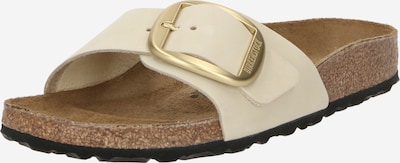 BIRKENSTOCK Pantolette 'Madrid' i beige / guld, Produktvy