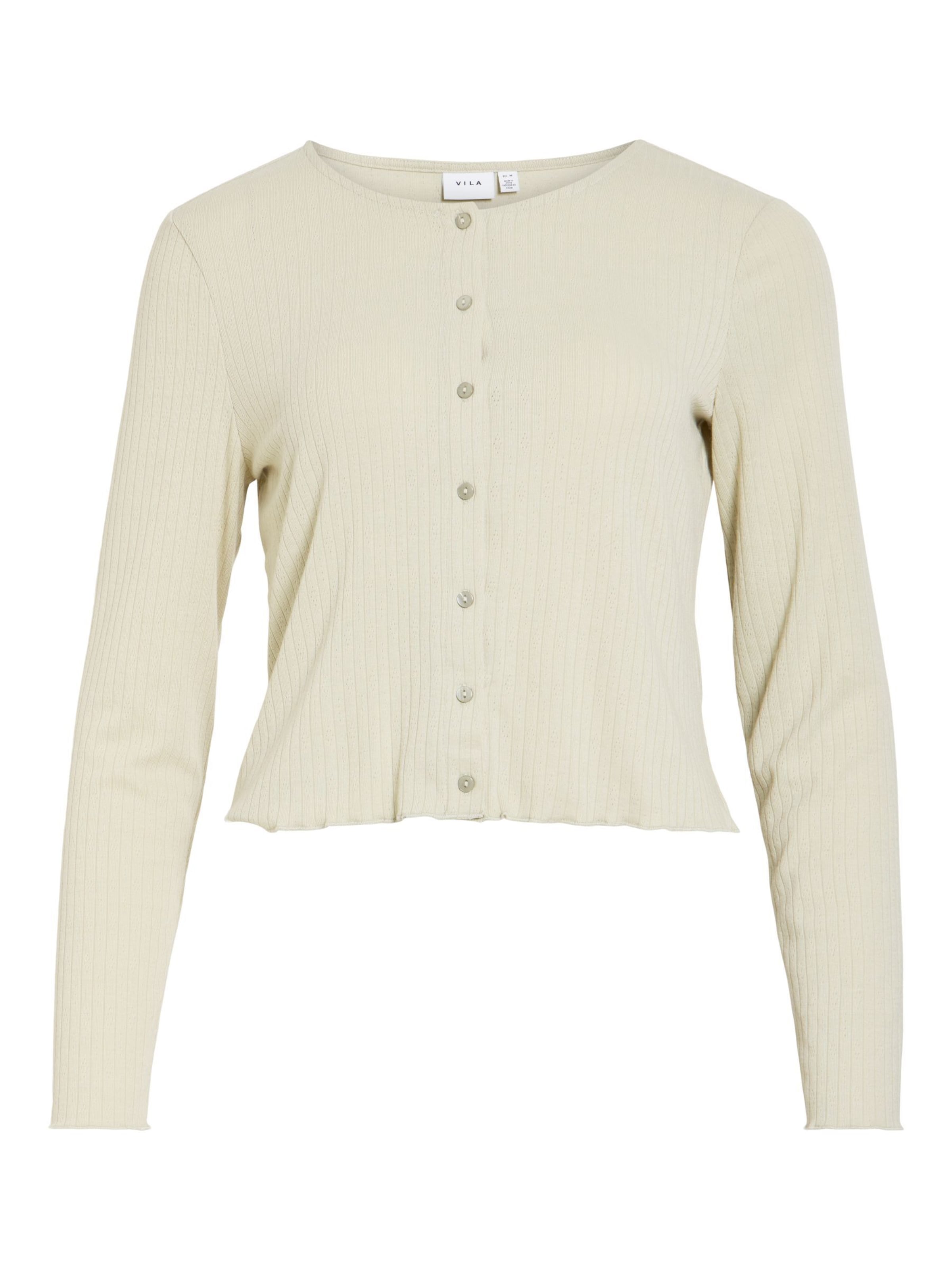 Cardigan 'VIMAGGIE' VILA en vert : devant