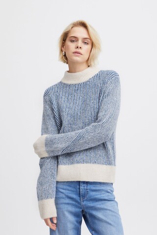 Pullover 'Kamara' di ICHI in blu: frontale
