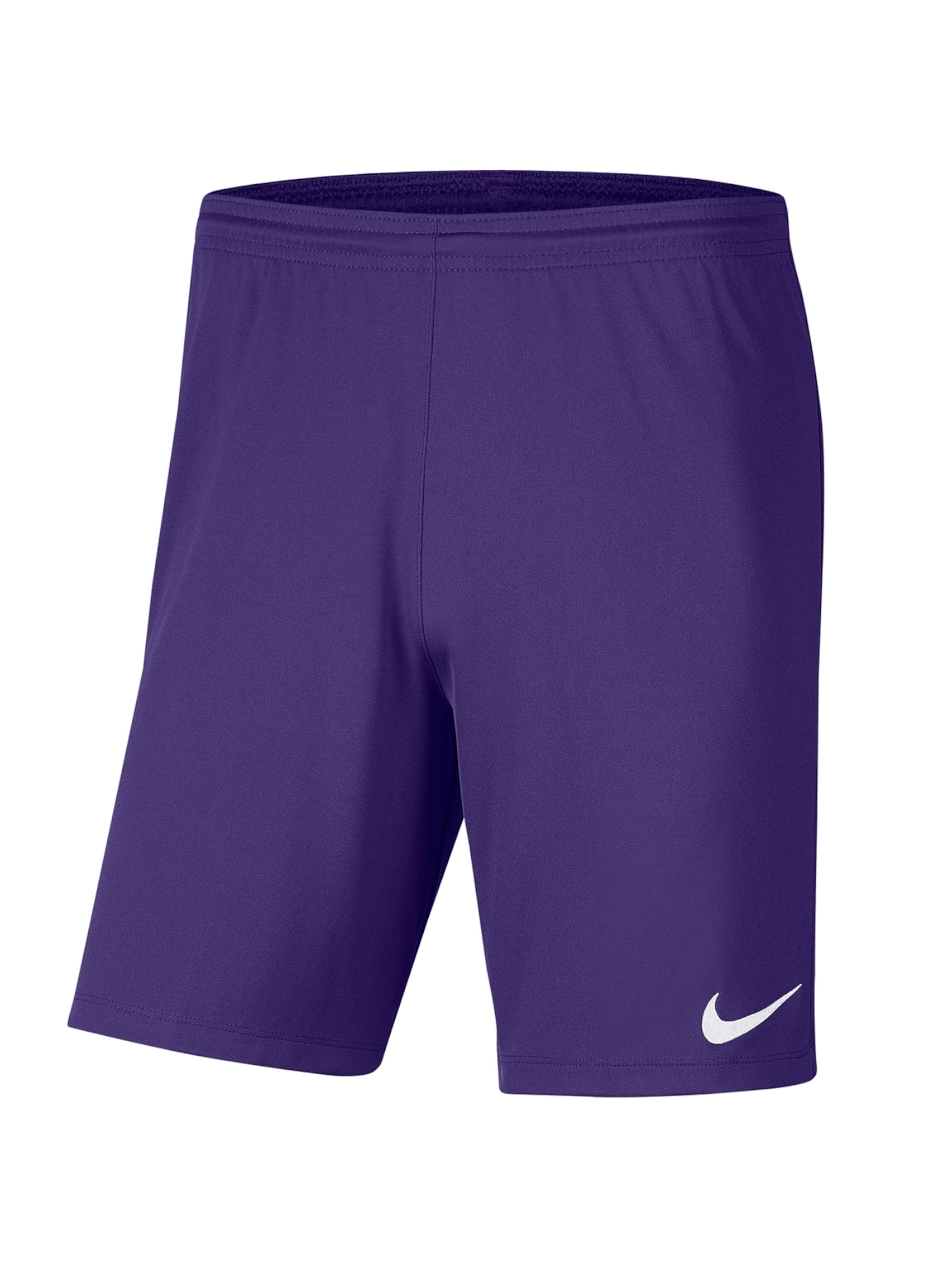NIKE Workout Pants 'Nike Park III Shorts' in Purple: front