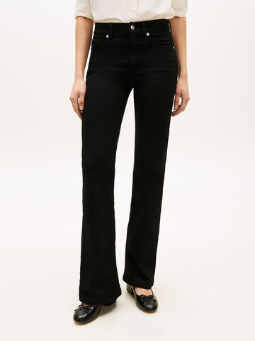 TOMMY HILFIGER Расклешенный Джинсы в Черный: спереди