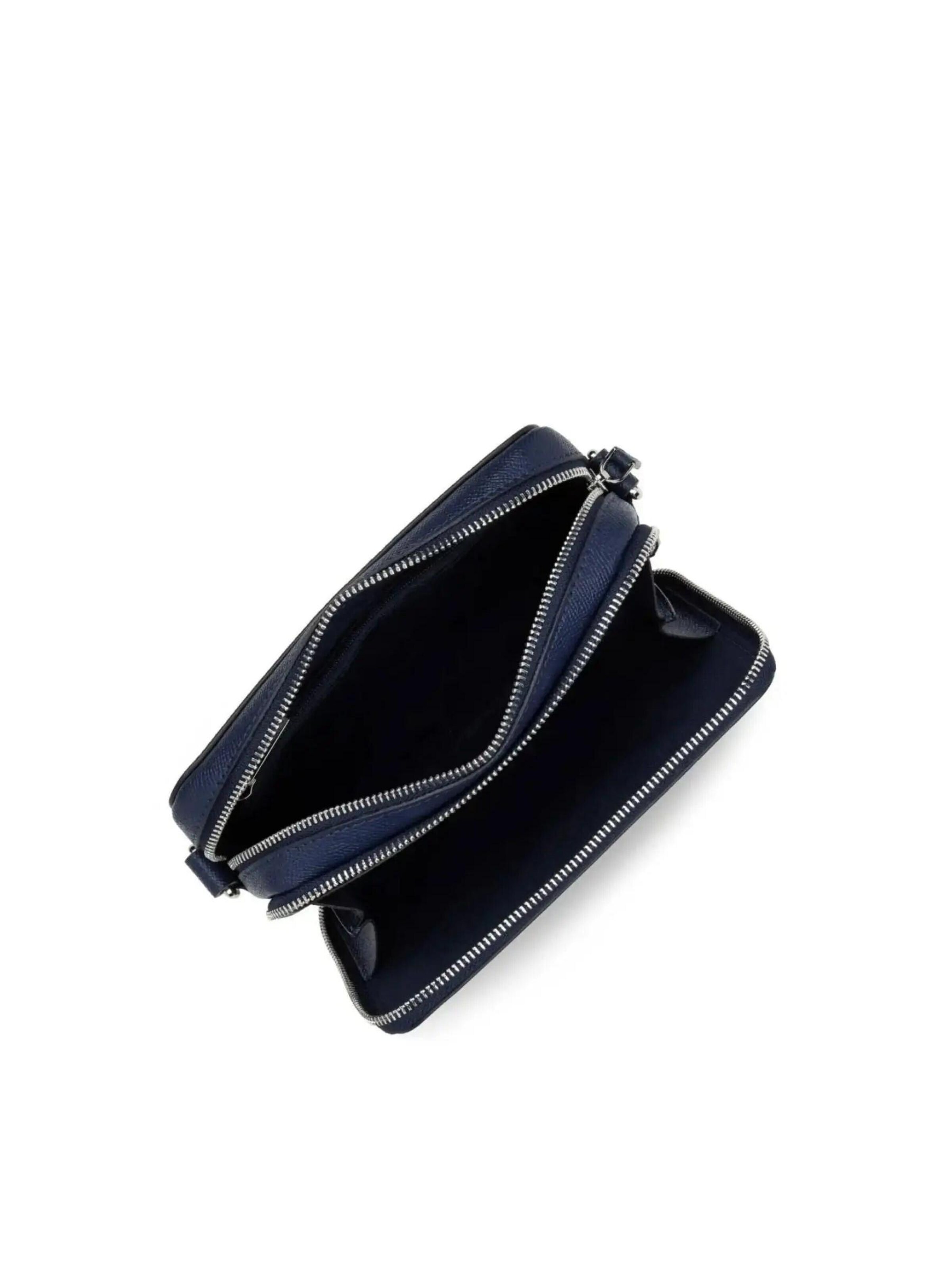 LANCASTER Paris Torebka 'Sacoche Double Zip S Paris Homme Lancaster Bleu Foncé' w kolorze niebieski