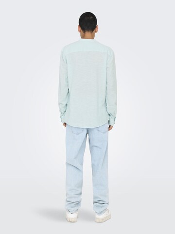 Coupe slim Chemise 'ONSCaiden' Only & Sons en vert