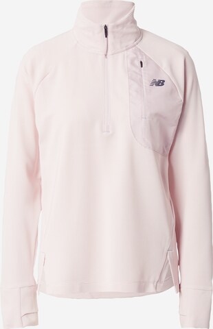 T-shirt fonctionnel 'Speed Layer' new balance en rose : devant