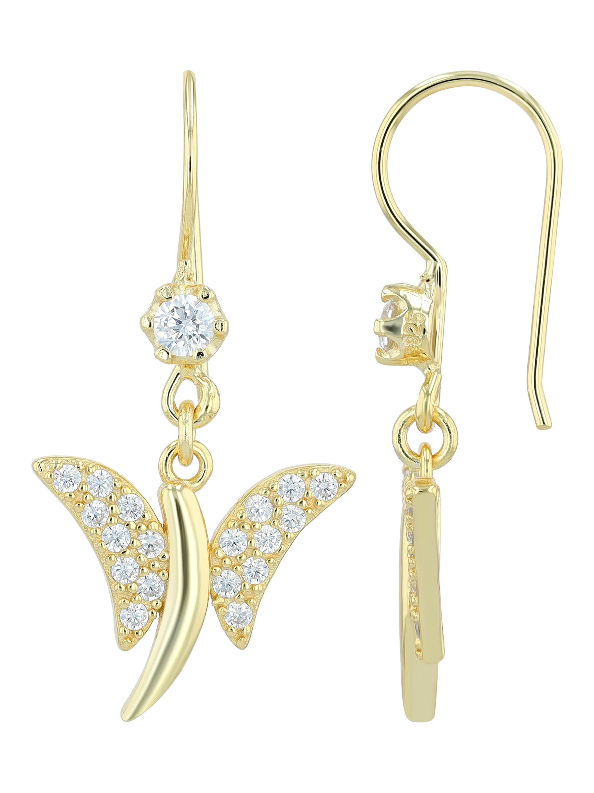 Akzent Earrings 'langlebig' in Gold: front