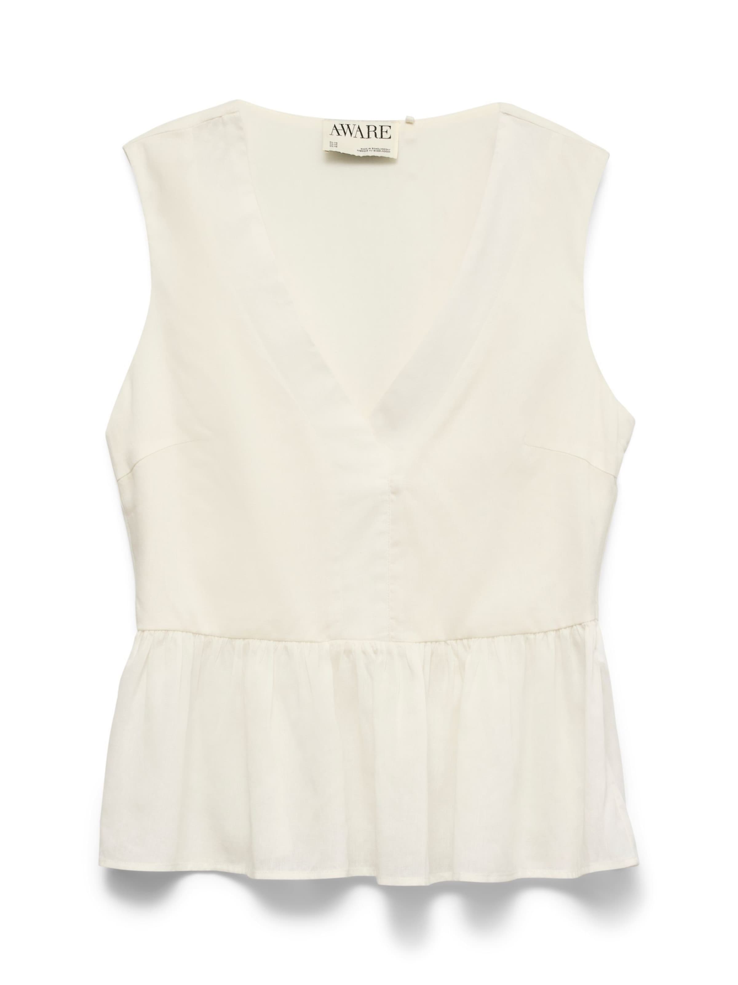 VERO MODA Blouse 'AWBANKS' in Wit: voorkant