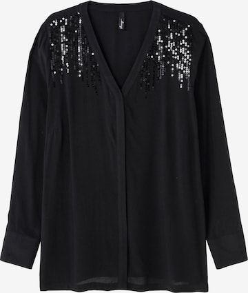 SHEEGO Blouse in Black: front