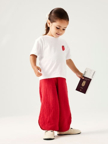 NAME IT - Loosefit Pantalón en rojo