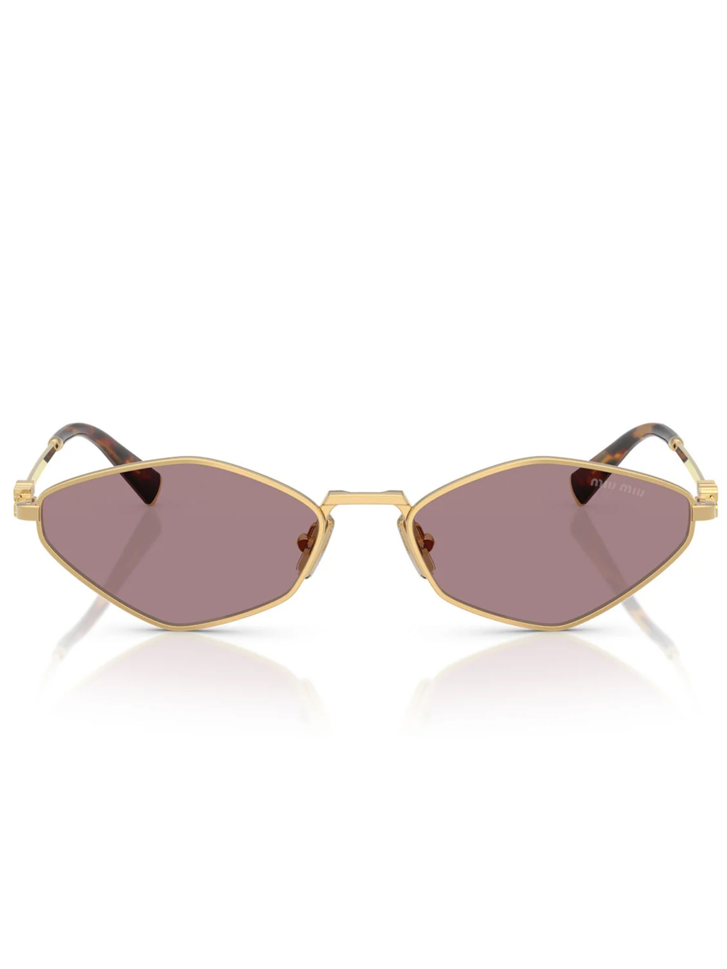 Miu Miu Sunglasses in Gold: front
