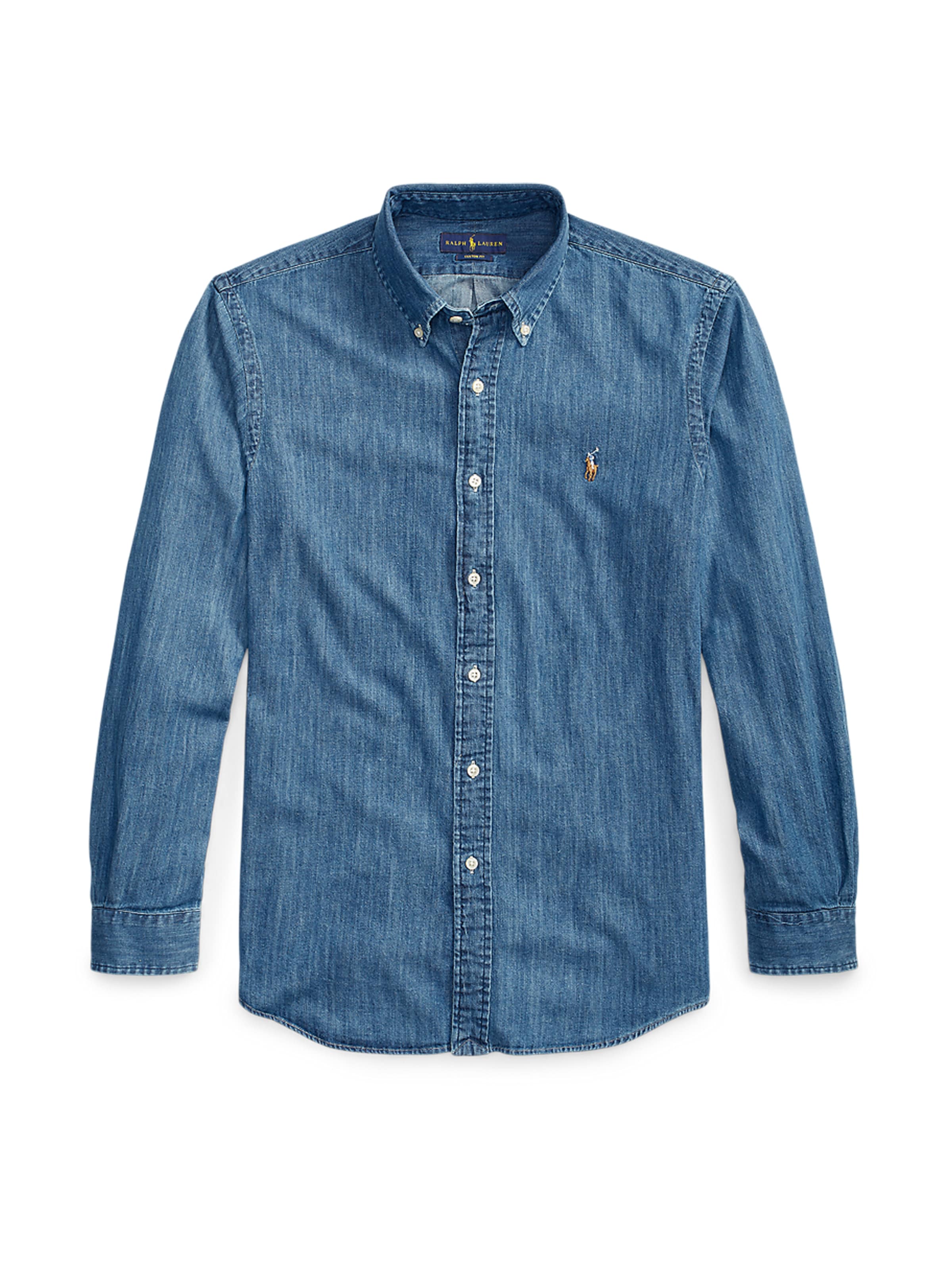 Polo Ralph Lauren Regular fit Button Up Shirt in Blue: front