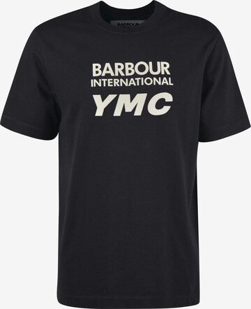 Barbour International Tričko 'Horsted' – černá: přední strana