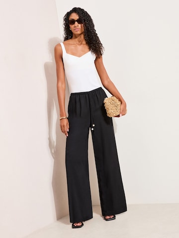 Friends Like These Wide Leg Housut värissä musta