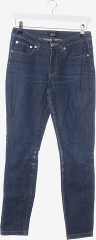 APC Jeans in 25 in Blue: front