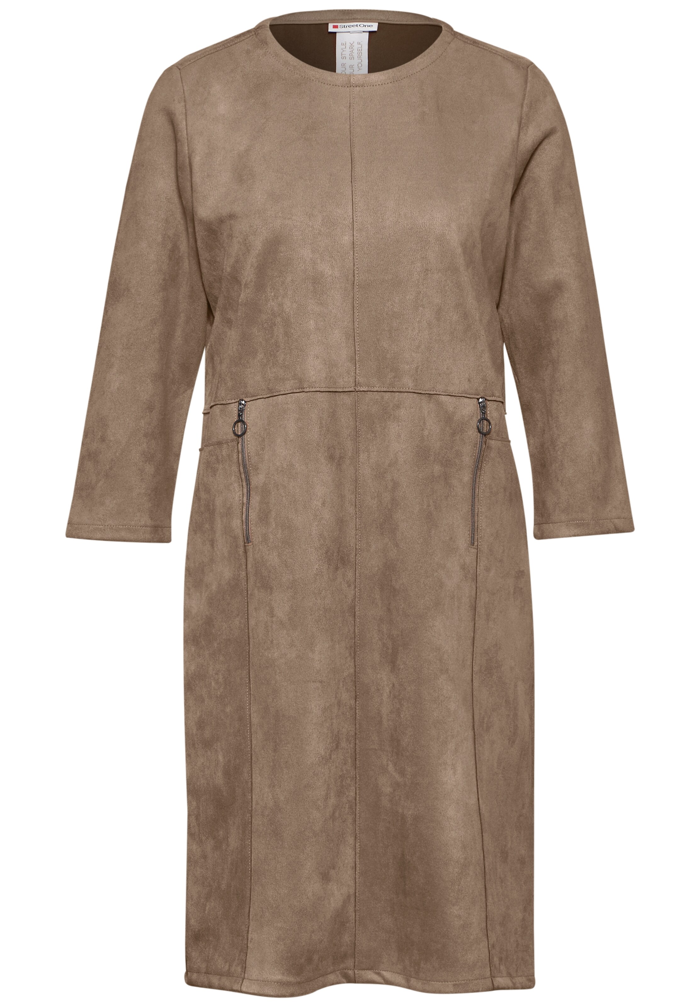 STREET ONE Kleid in Braun: Vorderseite