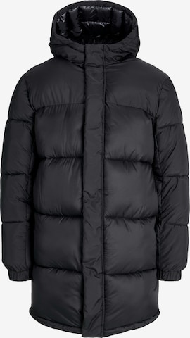 JACK & JONES Pitkä talvitakki 'JJUnion' värissä musta: etupuoli