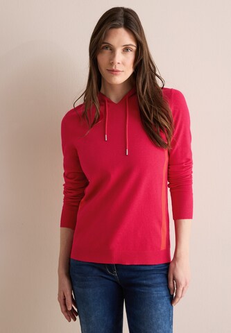 CECIL Kuscheliger Hoodie in Rot: Vorderseite