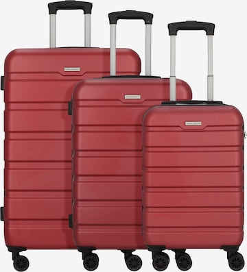 Worldpack Suitcase Set in Red: front