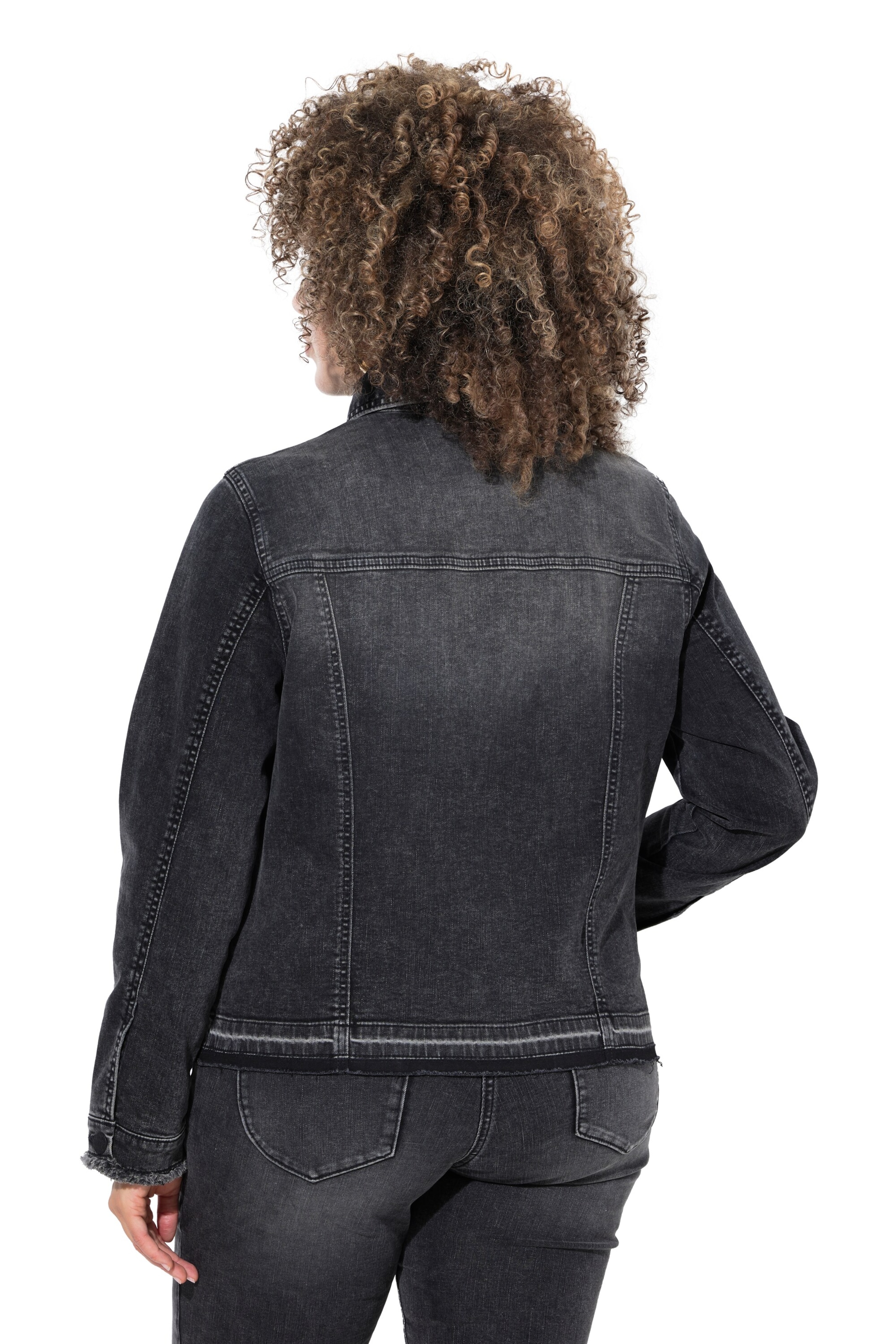 Ulla Popken Tussenjas in Zwart