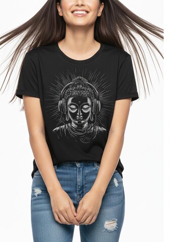 MAKAYA Shirt 'Buddha' in Black