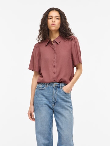 VILA Blouse 'VIPricil' in Brown: front