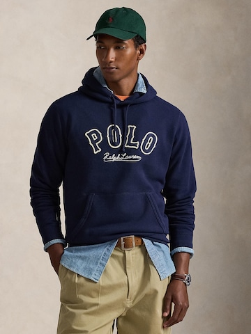 Sweat-shirt Polo Ralph Lauren en bleu : devant