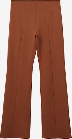 évasé Pantalon 'Delfin 2' MANGO en marron : devant