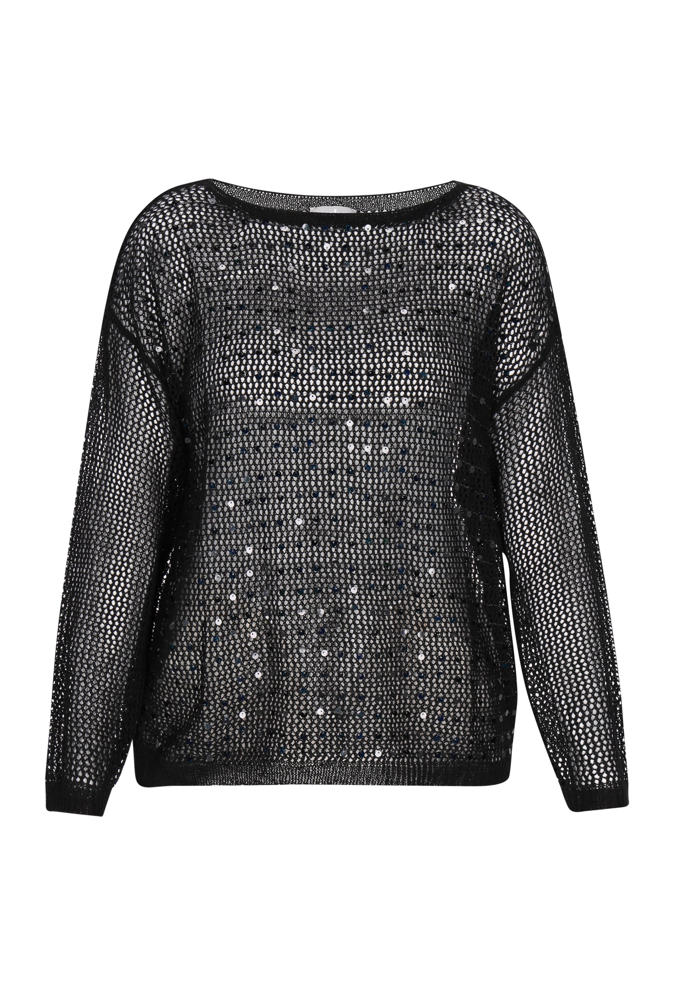 melns Usha Džemperis 'Fashion Look': no priekšpuses