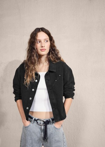 MANGO TEEN Between-Season Jacket 'Sherif' in Black