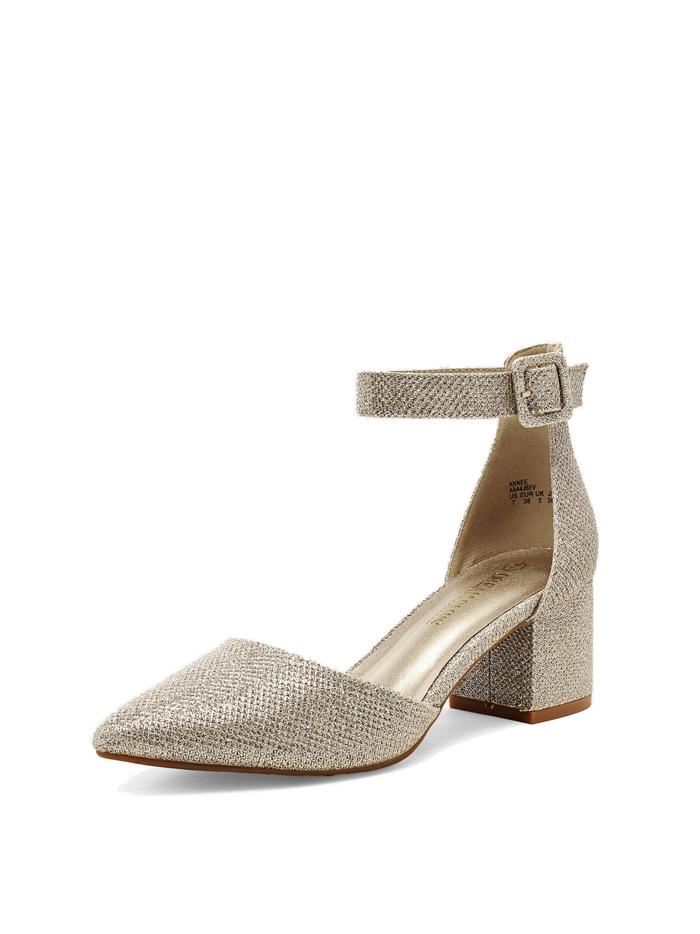 Dream Pairs Pumps 'DREAM PAIRS Hochzeitsschuhe Damen Spangenpumps' in Gold: front