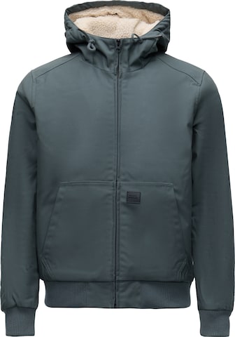 Vintage Industries Winterjas 'Datton' in Grijs: voorkant