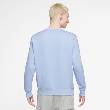 mėlyna Nike Sportswear Standartinis modelis Megztinis be užsegimo 'Club Fleece'
