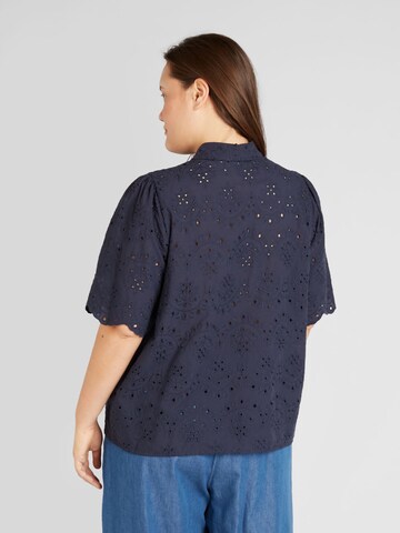 Vero Moda Curve Blus 'CHAY' i blå