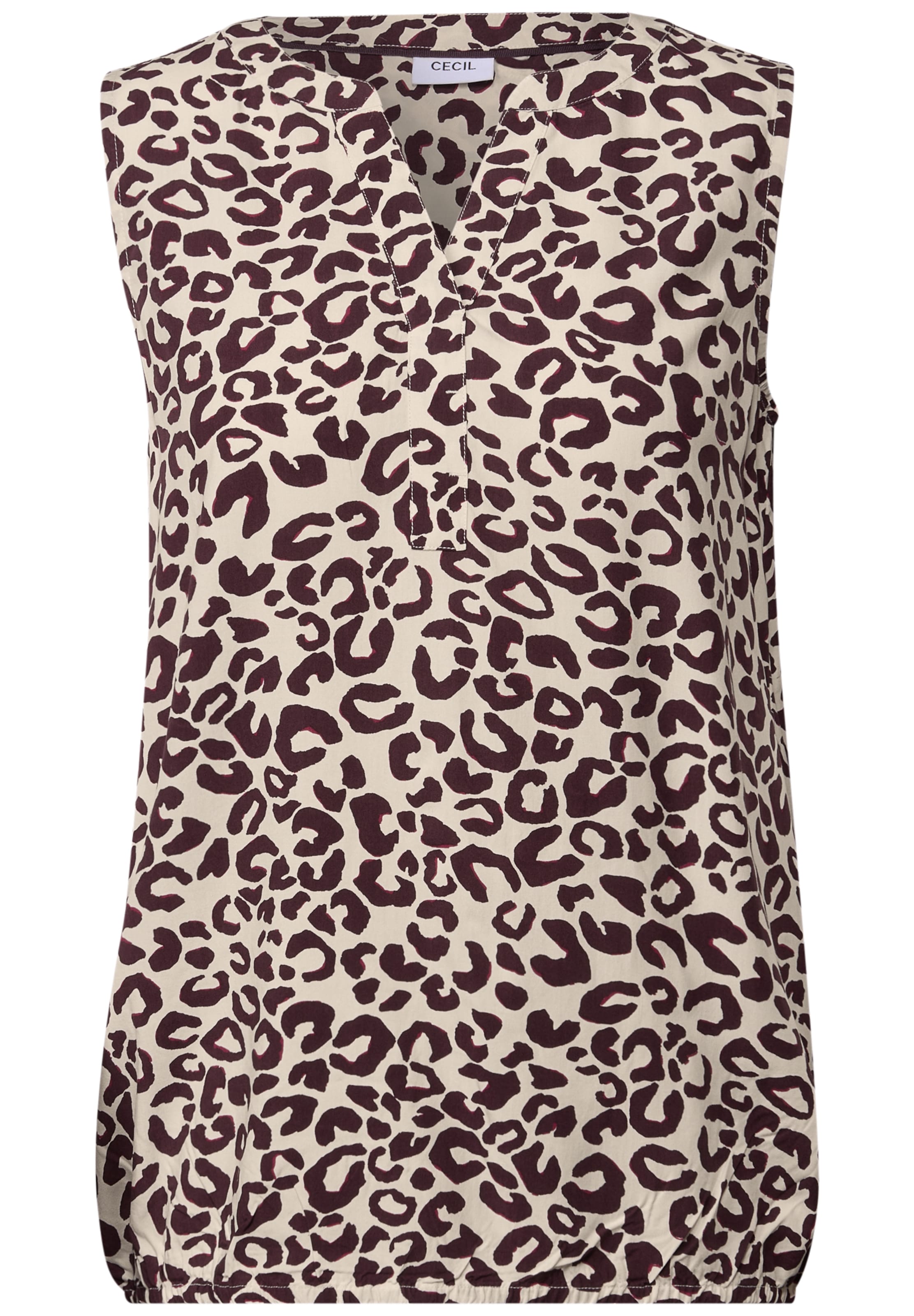 CECIL Bluse in beige / blutrot, Produktansicht