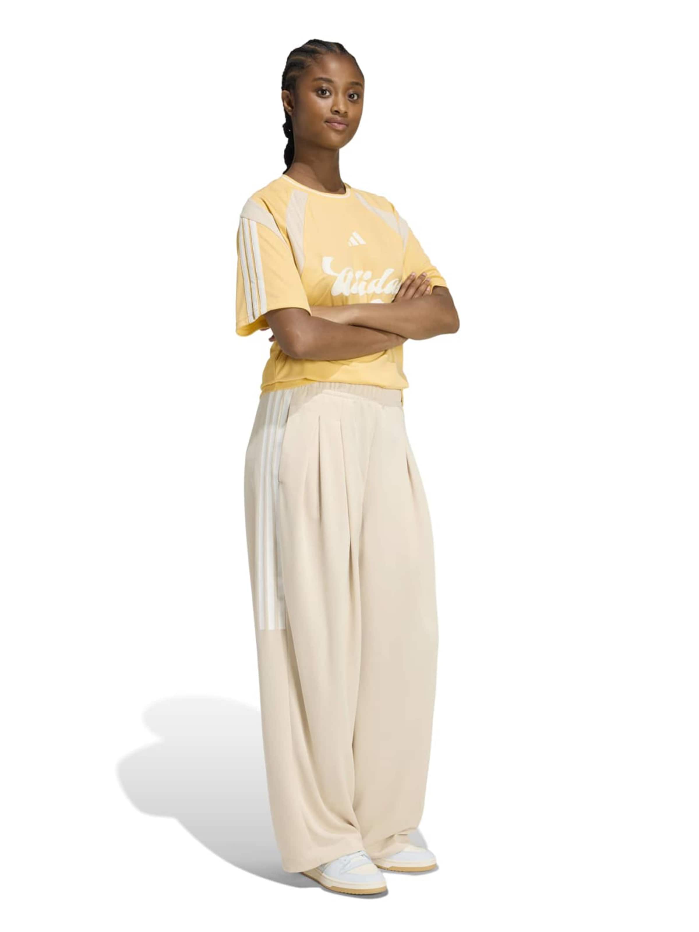 Loosefit Pantaloni sportivi 'TIRO' di ADIDAS SPORTSWEAR in beige