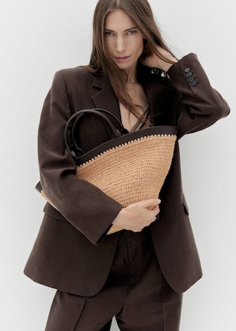 MANGO Handbag 'G-Nido' in Brown