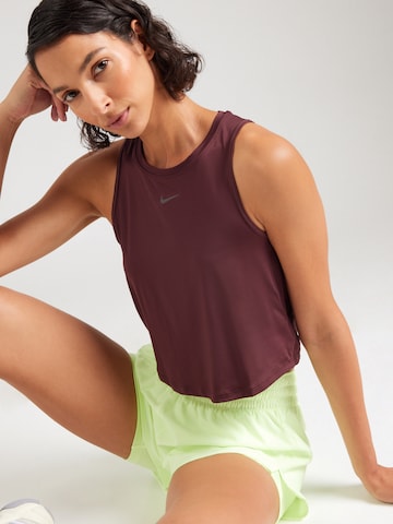 NIKE Sporttop 'ONE CLASSIC' in Rood: voorkant