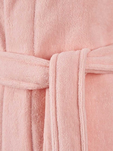 BOSS Home Long Bathrobe 'PLAIN' in Pink