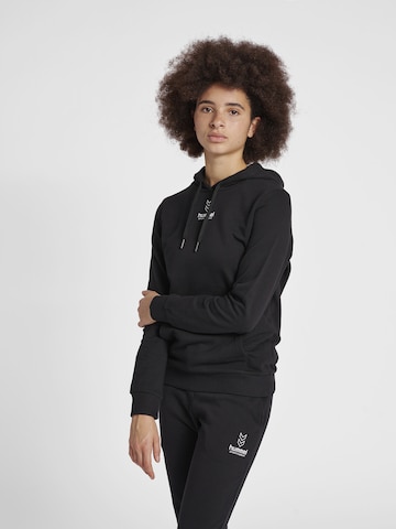 Hummel Sportief sweatshirt in Zwart: voorkant