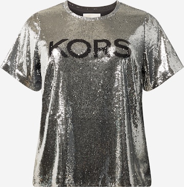Michael Kors Plus Μπλουζάκι 'CLASSIC' σε ασημί: μπροστά