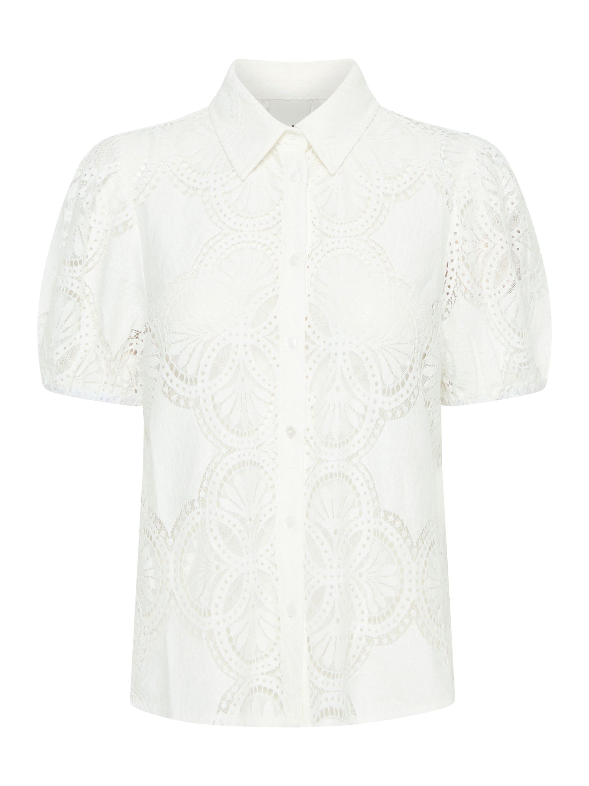 ICHI Bluse 'Silja' i hvid: forside