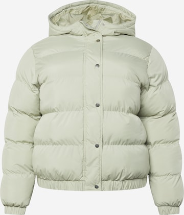 Urban Classics Winter jacket in Green: front