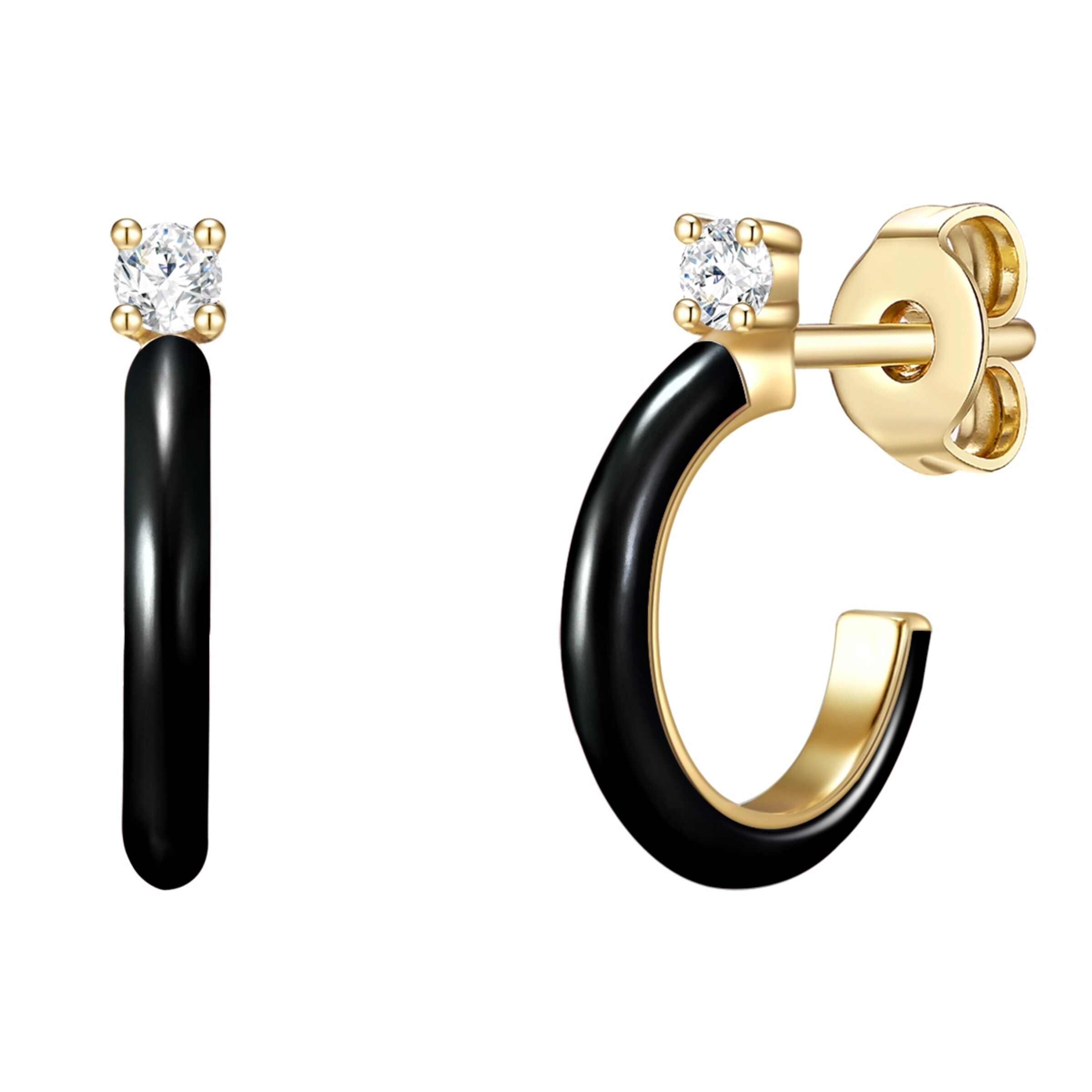 Glanzstücke München - Pendientes en oro: frente