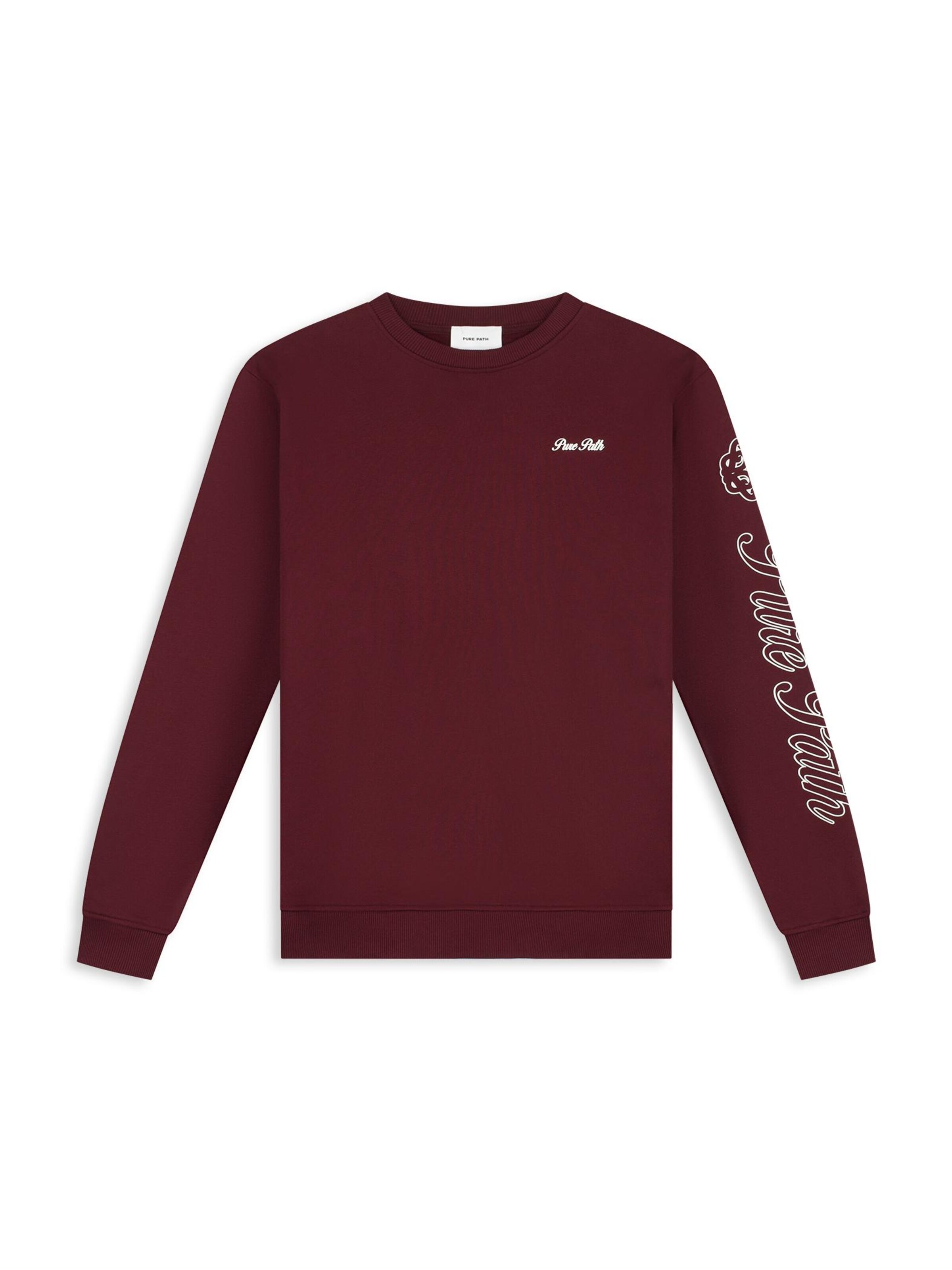 Sweat-shirt Pure Path en rouge : devant
