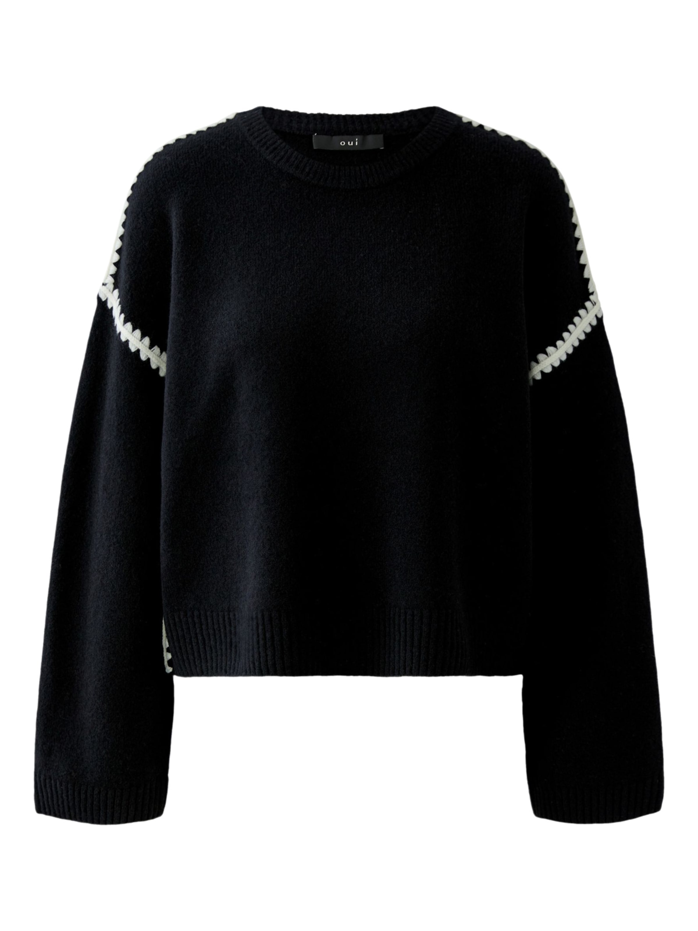 OUI Pullover in Schwarz: Vorderseite