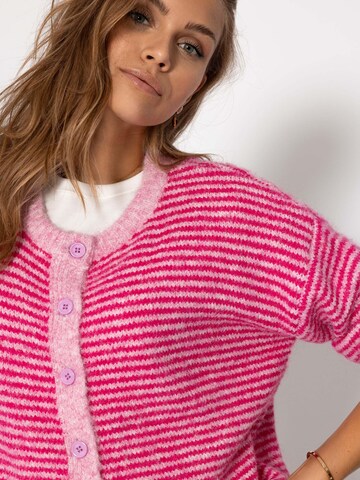SASSYCLASSY Oversized cardigan in Pink