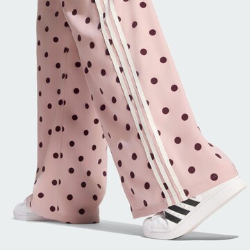 Wide leg Pantaloni di ADIDAS ORIGINALS in lilla