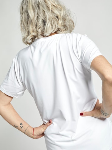 T-Shirt fonctionnel SPORTKIND en blanc