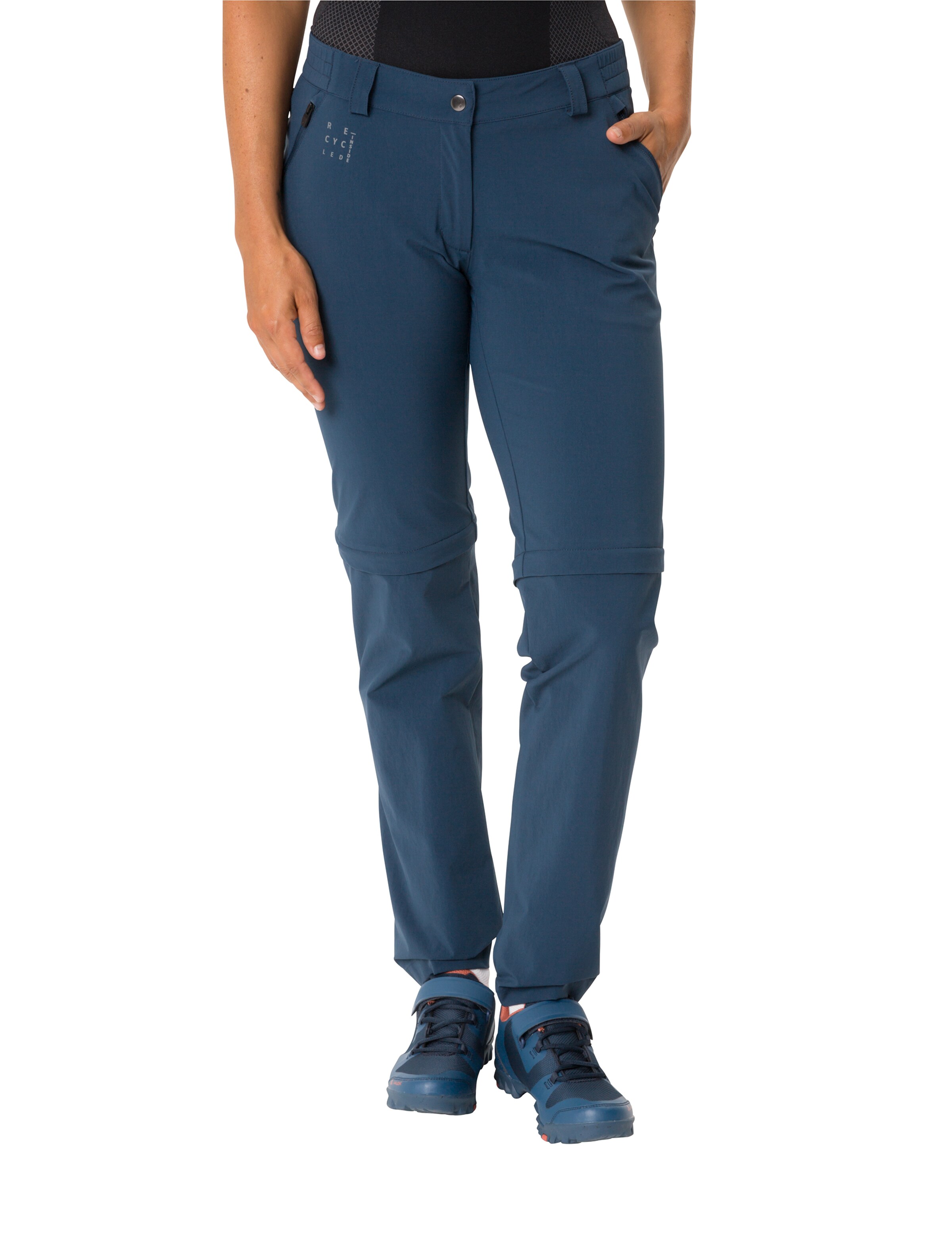 VAUDE Regular Functionele broek 'Yaras' in Blauw: voorkant