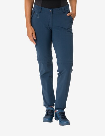 VAUDE Regular Functionele broek 'Yaras' in Blauw: voorkant